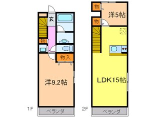 プロシ－ド穂波町の物件間取画像